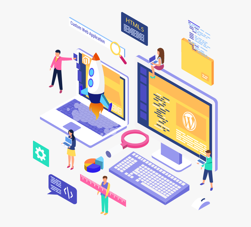 Website Development - AR Innovations 123 1233310 home web design isometric png transparent png - AR Innovations