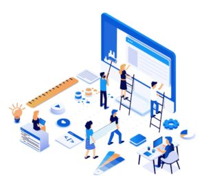 Digital Marketing - AR Innovations flat color modern isometric design design vector 23503037 - AR Innovations